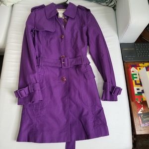 Banana Republic Purple Trench Coat